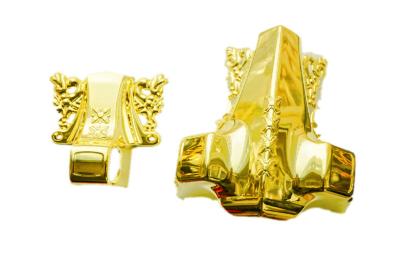 China PP recycle or ABS casket corner set golden color C001 for sale