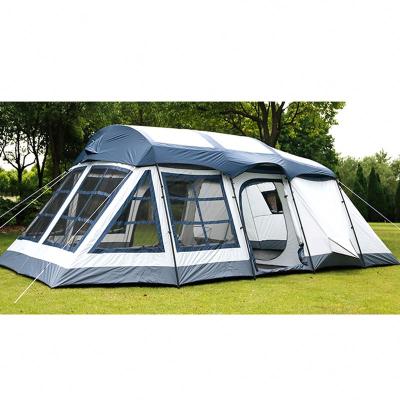 China Extended Type Camouflage Mobile Exhibition Tent Cheap Camping Tents Outdoor Hunting Waterproof Tent for sale