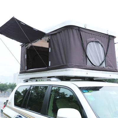 China Shell Soft Light Weight Hard Windproof Roof Top Tent For Car for sale