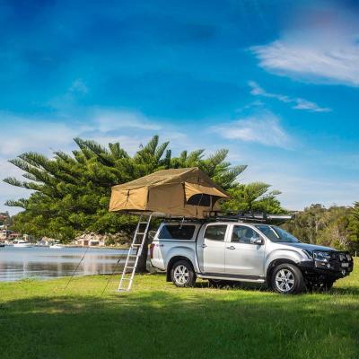 China 4 Season Windproof Outdoor Car Suv Rainproof Roof Camping Top Tent With Ladder for sale