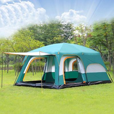 China Extended Type 8 Person Double Layers Tents For Camping Waterproof Camping Tent for sale