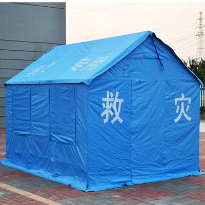 China Easy Install Waterproof Canvas Frame Refugee Shelter Disaster Relief Tent For Sale for sale