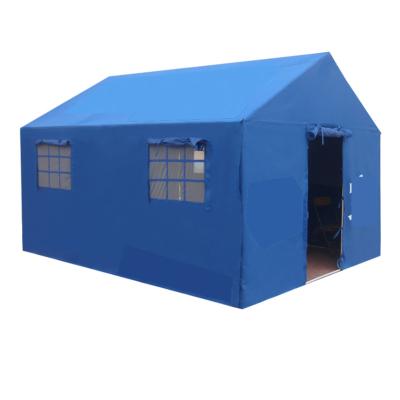 China Easy Set Up Blue Oxford Cloth Disaster Relief Emergency Tent For Sale for sale