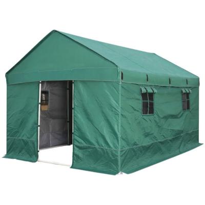 China Easy Set Up Plain Military Army Green Canvas Camping Tent For Emergency Rescue for sale