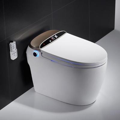 China Automatic Operation Automatic Round Ceramic One-Piece Smart Toilet Seat Cover for sale