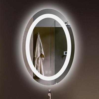 China Wall Mounted Lights Luxury Frameless Waterproof Touch Screen Illuminated Backlit Smart Cosmetic Mirror Led for sale