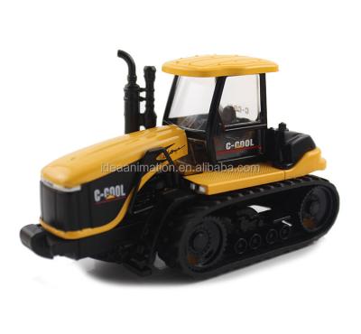 China Mini Tractor 9.5*4*5cm Metal Body Farm Mini Farm Toy Farm Diecast Tractor For Display for sale