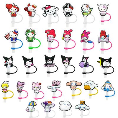 China Wholesale Stocked Cute PVC Harry New Silicone Custom Straw Topper Charm Cover For Tumbers 2023 HYB Kuaji Set Attachment Straw Topper for sale