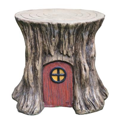 China Modern Park Furniture Stools Tree Trunk Fiberglass Chair for sale