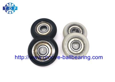 China Nylon Plastic Embedded 608 608ZZ Carbon Steel Ball Bearing For Guide Pulley for sale