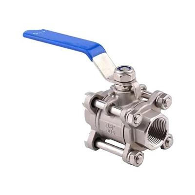 China Stainless Steel Ball Valve 2 3 4 Inch NPT Thread Female 3 Piece Full Port Manual Operation ISO9001 Certified Nonstandard for sale