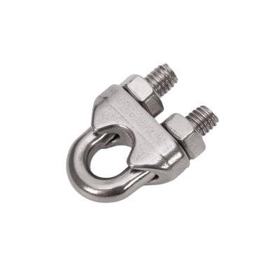 China Double Pipe Clamps DIN741 for General Industry Manufacturing Customized Support OEM Stainless Steel Wire Rope Clip for sale