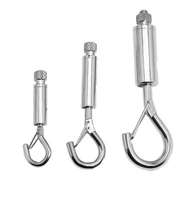 China Metric Measurement System Zinc Finish Ceiling Hang Buckle with J-Iron Nickel-Plated Steel Wire and Thread Security Hook for sale