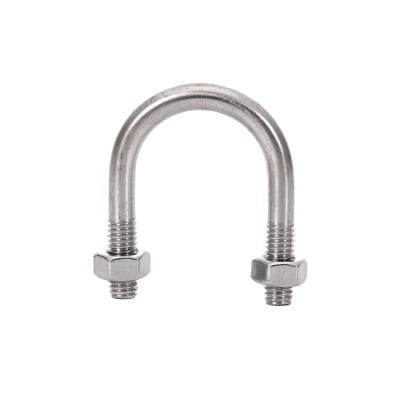 China U Bolt U Tube Clamp with Fixed Buckle 304 Stainless Steel and M12M16M20M24 Bolt Fasteners according to DIN Standard for sale