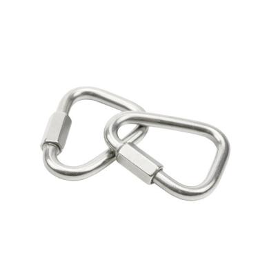 China ZINC 304 316 Stainless Steel Square-Shaped Threaded Quick Connecting Links with Black Oxide Finish and Highly Polished for sale