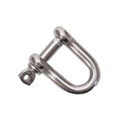 China Polished Metric DEE Shackles with Electric Galvanized D Shackle Hardware in 8mm Size for sale