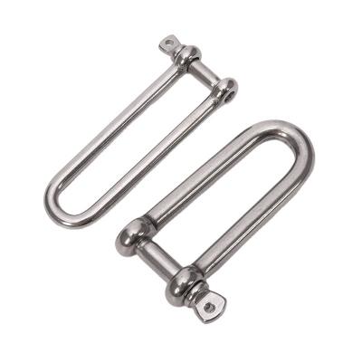 China 8mm Polished Marine D-type DIN82101 Heavy Duty Hardware Shackle With Coller Pin for Lifting in Retail Industry Solutions for sale