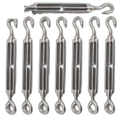 China 316 Stainless Steel Frame Type Eye Hook Turnbuckle for Heavy Duty Wire Rope Tensioning and Durability in Mining Industry for sale