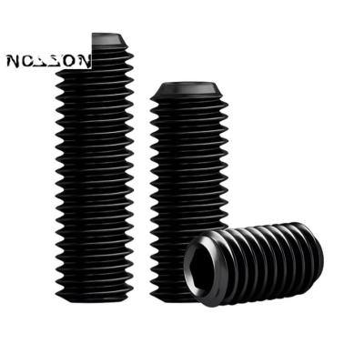 China Pan Head Black Alloy Steel M1.4 M2 M2.5 M3 M4 Allen Grub Screw Socket Set Screw Din913 Din914 Din916 Gr12.9 for Mechanical Thread for sale