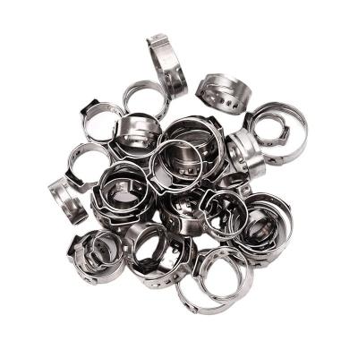 Cina Supporto personalizzato per tubi in acciaio inossidabile ad alta pressione SS 304 single ear hose clamp per applicazioni pesanti in vendita