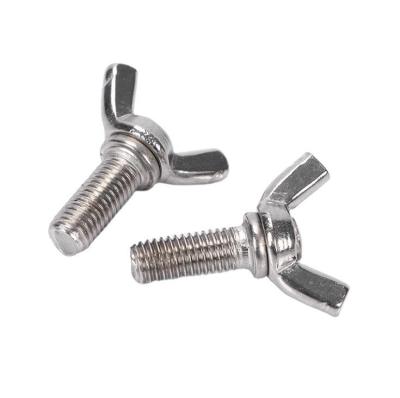 China Stainless Steel Wing Bolt Machine Fastener Thumb Hand Screws in Customized Colors for Customer Requirements for sale