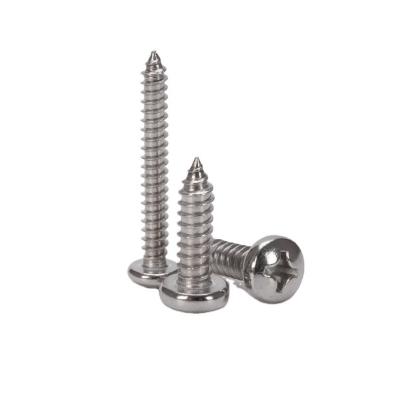 China Stainless Steel 304 Truss Pan Mushroom Umbrella Head Cross Wood Self Tapping Screw with INCH Measurement System for sale