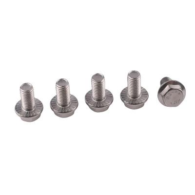 China Standard DIN Industrial Serrated Titanium Hexagon Flange Bolt m6 m10 m12 for Carriage Bolts for sale