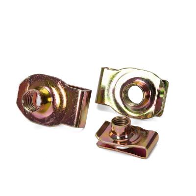 China Silvery M4-M10 Precision Steel Spring Clip Nut for Item OEM Precision Nut for sale