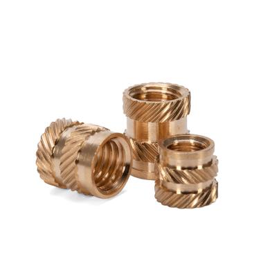 China Knurled Brass Thread Insert Nut For Plastic Flare Nut M3 M4 M5 M6 M8 M10 M12 1/4 3/8 5/16 GB for sale