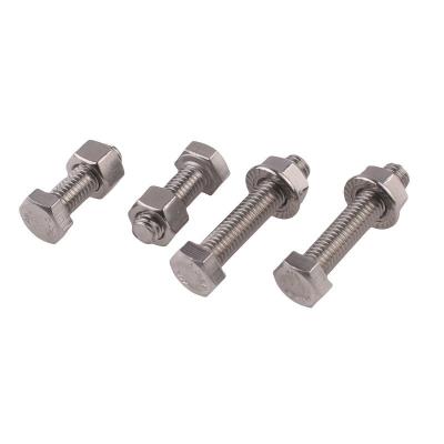 China Stainless Steel ANSI/ASME M8 Hex Head Bolt Grade 4.8/ 8.8/ 10.9/ 12.9 Half Thread Bolt And Nut Pernos Din 931 Zinc Finish for sale