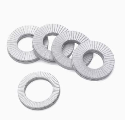 China M14 Bolts Wedge Locking Washers 10pcs Manganese Steel Safety Washers with ISO Standard and Vibration Resistance Food Beverage for sale