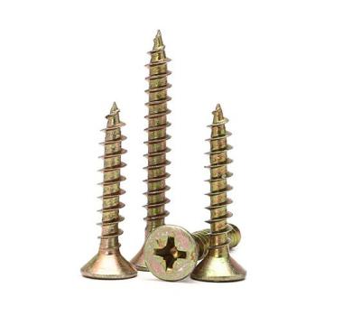 China Yellow Zinc Plated Self Tapping Chipboard Screw C1022 for M3.5 M4.2 M5.5 for sale