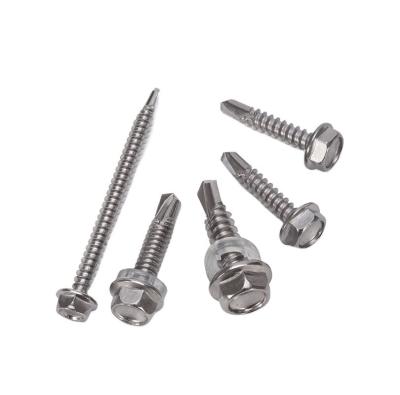 China Stainless Steel Galvanised Hex Head Self Drilling Roofing Screws With Rubber Washer ST3.9 ST4.2 ST4.8 ST5.5 ST6.3 For Roof for sale