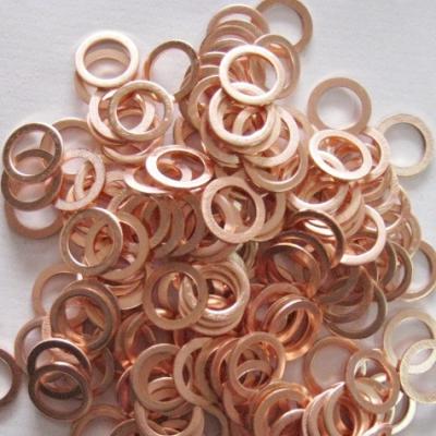 China Flat Copper Pad Washer M3 M4 M5 M6 M8 M10 M12 M14 M16 M18 M20 M22 M24 M27 M30 for Sealing Materials Spring Lock Washers for sale