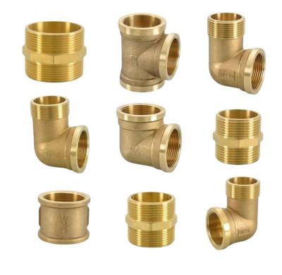 China Nipple Connection IFAN Equal Reducer Thread Brass Fittings Water Plumbing Pipe Socket Elbow Tee Bushing Plug C10200 for sale