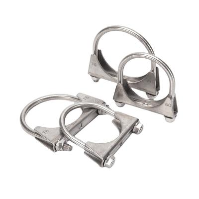 China M5 M6 M8 M10 Standard Metric U-bolt Pipe Clamp for Iron Galvanized/Stainless Steel Muffler in Automobile Industry for sale