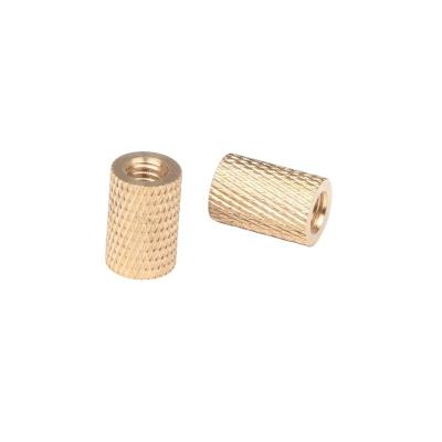 China Brass Threaded Insert Nut M3 M4 M6 Knurled Thread Nut for Oil Gas Pipeline Construction and High Temperature Resistance for sale