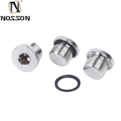 China Stainless Steel Pipe Plug DIN908 Hex Socket Head Screw Plugs Internal Drive Screw Plugs 10mm for sale