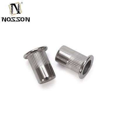 China ZINC PLATED Finish Half Hexagon Rivet Nuts for Metric Measurement System M3 M4 M5 M6 M8 Threaded Inserts Stainless Steel for sale