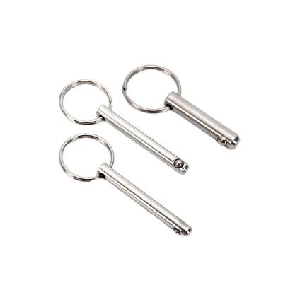 China 5mm*40mm Stainless Steel Quick Release Ball Lock Pin Hitch Pin Silver Longer Life TiCN Finish for Versatile Applications for sale