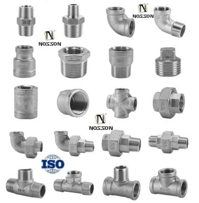 China Stainless Steel 304/316 Industrial Tee Pipe Fittings Cross Side Outlet Nipple Connector Type 4 Way Casted Lateral Tee for sale