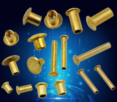 China ISO Standard Brass Round Head Copper Rivet for Sturdy Construction in and Custom Design for sale