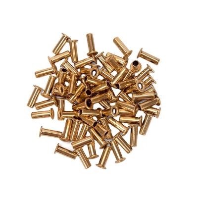 China Aluminium DIN Standard Brass Hollow Tubular Rivets for Strong and Secure Joints for sale