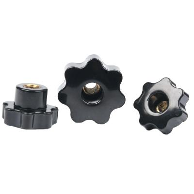 China Chrome Plated Oil Gas Plastic Knurled Clamping Nuts Knob Handle Star Knob Assortment Kit M4/M6/M8/M10 Threaded Hand Knob for sale