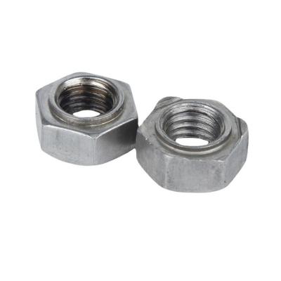 China Metric Measurement System Carbon Steel Projection Weld Spot Nut Hexagon Weld Nuts with Galvanized Finish and Stainless Steel for sale