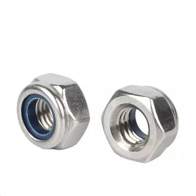 China Carbon Steel Self-Locking Nut Bolt 3/8 5/16 1/4 10/32 Jam Nylon Lock Nuts from ANSI/ASME Standard for Durable Fastening for sale