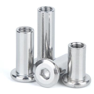 China Galvanized Metric Stainless Steel Barrel Nut Binding Post Sleeve Hex Nut for Furniture Connector GB Standard Metric Measurement System for sale