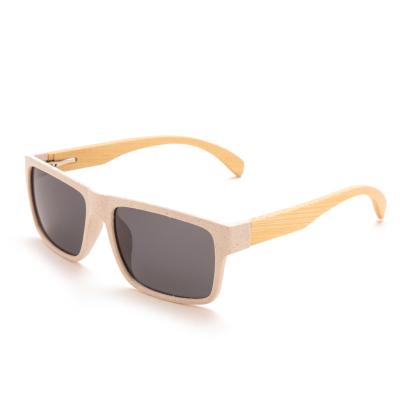 China Wholesale Biodegradable Fashion Sun Glasses Vintage Eco-Friendly Bamboo Square Frame Sunglasses for sale