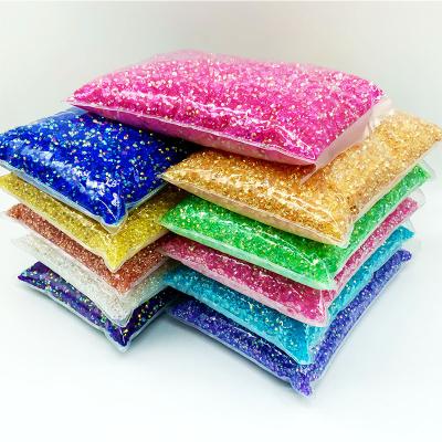 China Wholesale Bulk Art DIY Deco Bling Kit Supplies Jelly ab Flatback Rhinestone Rhinestone Candy Color Booth Embellishment for sale