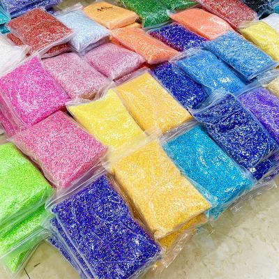 China Wholesale 50 Colors Resin 2mm-6mm Fake Stones Crystal AB Jelly Bottom Flat Back Resin Flatback Plus Factor Wholesale 50 Colors for sale